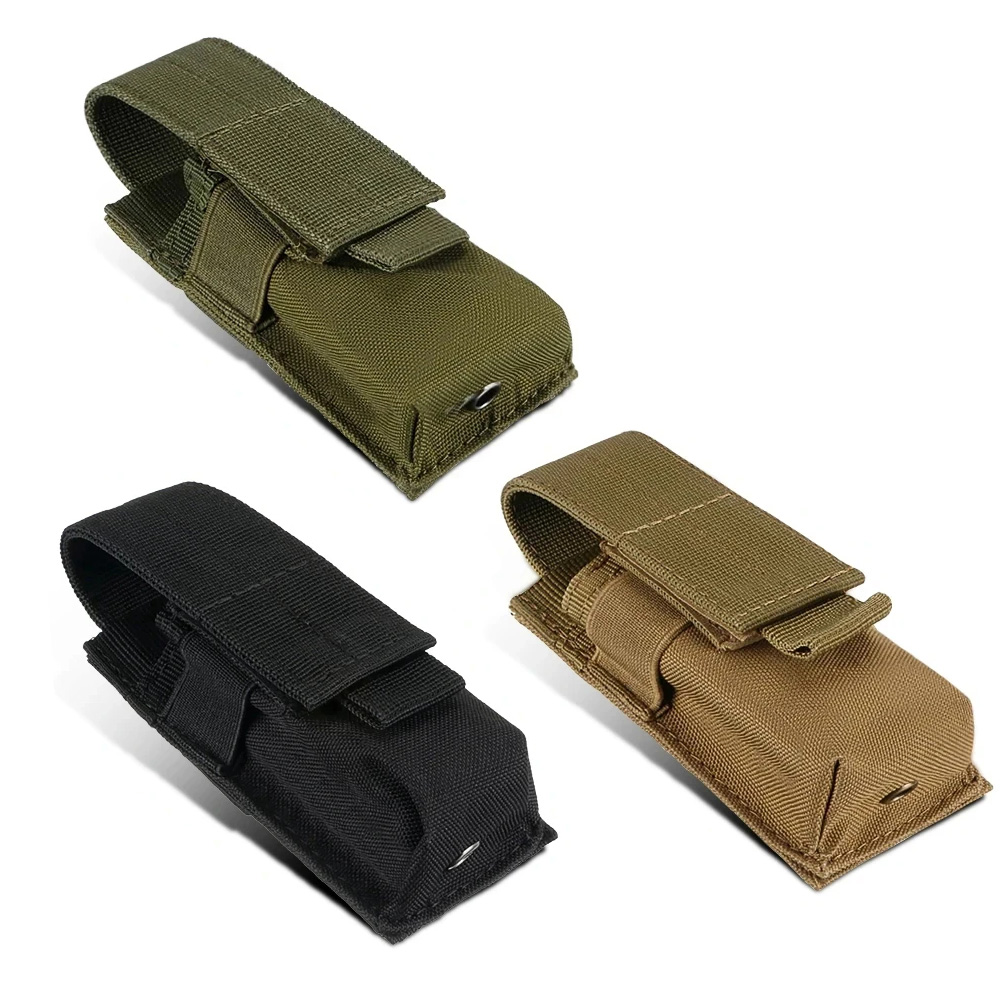 Edc Carry Knife - Bolsa de cintura molle modular: lanterna/9mm