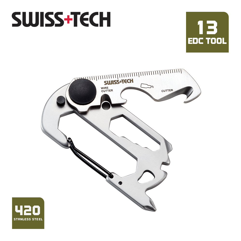 Swiss tech 13 em 1 mini ferram - Edc Carry Knife avaliação e preço
