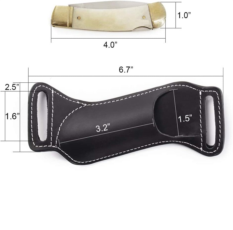 Bainha/Bolsa de Couro Genuíno  - Edc Carry Knife avaliação e preço
