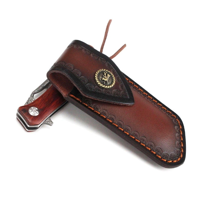 Moda faca de couro cobre bolsa - Edc Everyday Carry Knives avaliação e preço